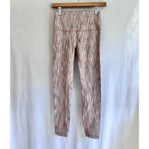 Lululemon Wunder Under High-Rise 7/8 Tight Full-On Luon 25" SZ 6 Arrow Jacquard